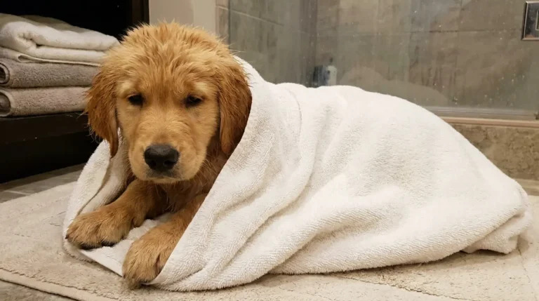 How to Dry a Puppy After a Bath