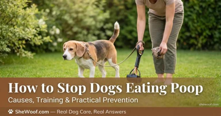 how to stop dogs eating poop