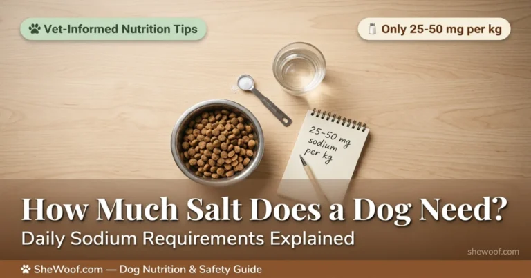 How Much Salt Does a Dog Need
